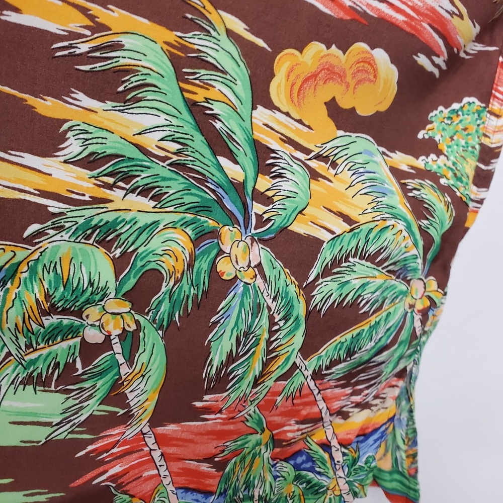Polo Ralph Lauren Mens Hawaiian Caldwell Shirt Size L Tiki AOP Beach Surfer - Picture 5 of 10